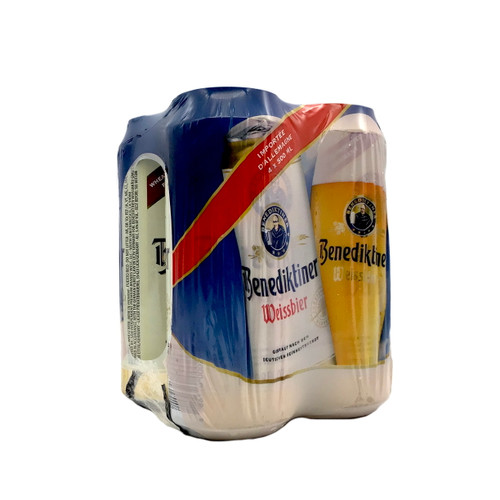 BENEDIKTINER WEISSBIER 4pk 16oz. Cans