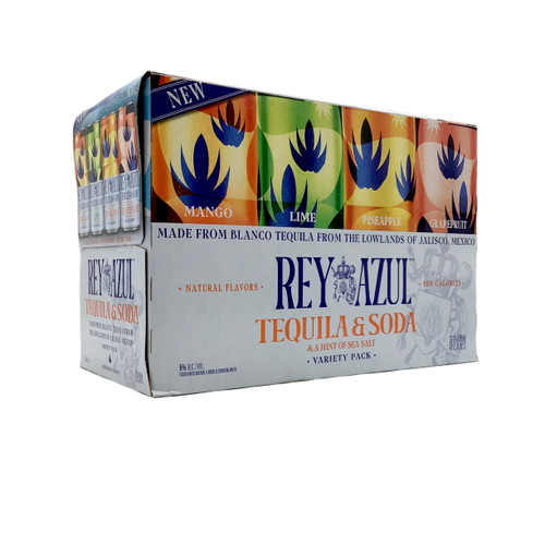 REY AZUL TEQUILA & SODA VARIETY 8pk 12oz. Cans