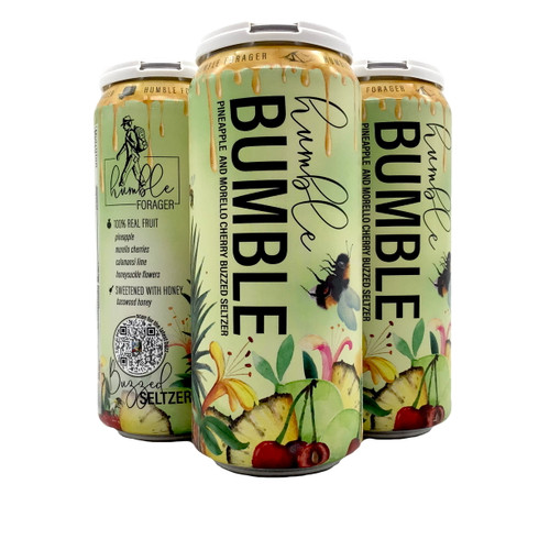 HUMBLE FORAGER BUMBLE SELTZER VERSION 8 PINEAPPLE AND MORELLO CHERRY 4pk 16oz. Cans