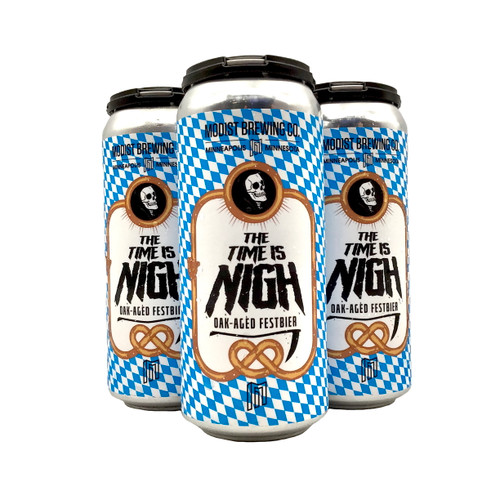 MODIST THE TIME IS NIGH OAK AGED FESETBIER 4pk 16oz. Cans