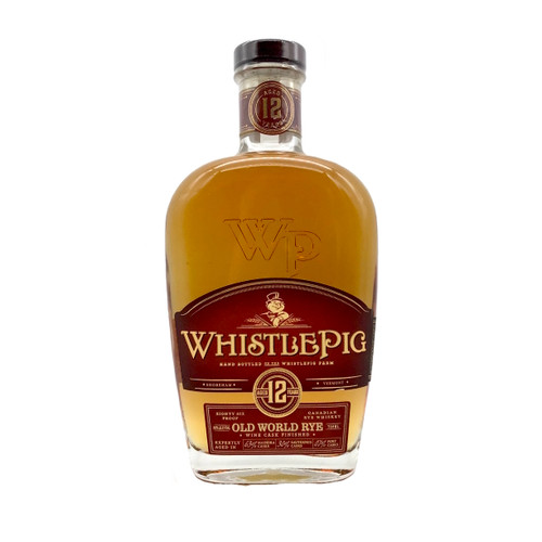 WHISTLE PIG 12 YEAR OLD WORLD RYE WHISCKEY WINE CASK FINISHED 750ml