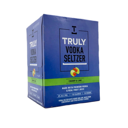 TRULY VODKA SELTZER CHERRY & LIME 4pk 12oz. Cans