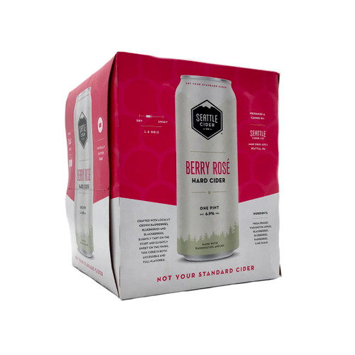 SEATTLE CIDER BERRY ROSE 4pk 16oz. Cans
