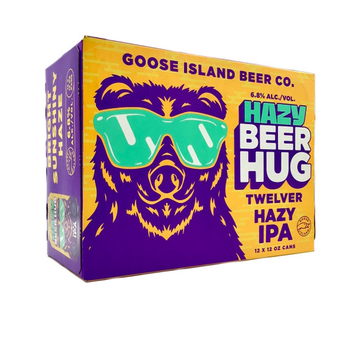 GOOSE ISLAND HAZY BEER HUG HAZY IPA 12pk 12oz. Cans