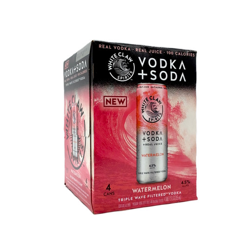 WHITE CLAW VODKA SODA WATERMELON 4pk 12oz. Cans