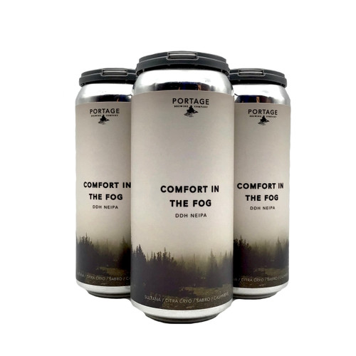 PORTAGE COMFORT IN THE FOG DOUBLE DRY HOPPED NEW ENGLAND IPA 4pk 16oz. Cans