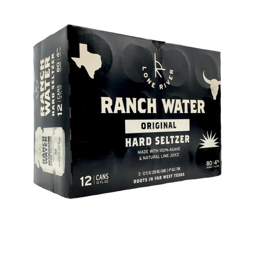 LONE RIVER RANCH WATER ORIGINAL HARD SELTZER 12pk 12oz. Cans