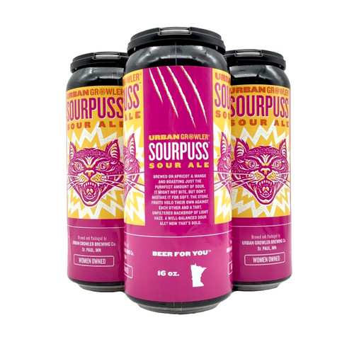 URBAN GROWLER SOURPUSS SOUR ALE 4pk 16oz. Cans