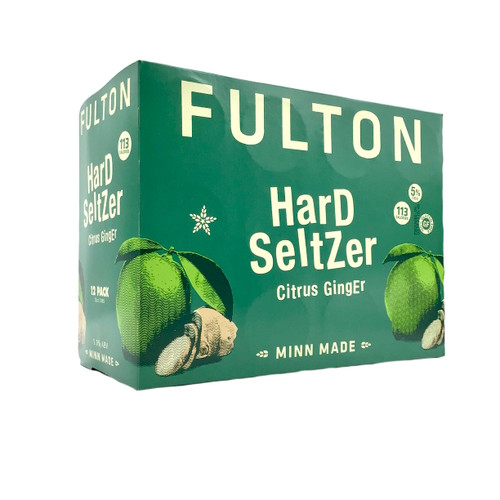 FULTON CITRUS GINGER SELTZER 12pk 12oz. Cans