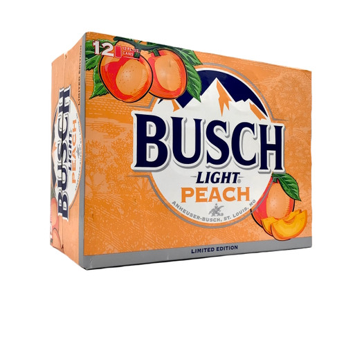 BUSCH LIGHT PEACH 12pk 12oz. Cans