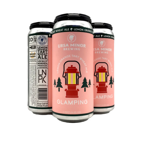 URSA MINOR BREWING GLAMPING LEMON ORANGE TART WHEAT ALE 4pk 16oz. Cans