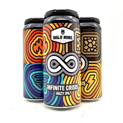 WILD MIND INFINITE CRISIS HAZY IPA 4pk 16oz. Cans