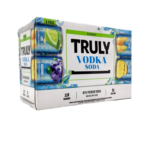 TRULY VODKA SODA CLASSIC VARIETY 8pk 12oz. Cans