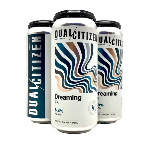 DUAL CITIZEN BREWING DREAMING WITH OUR HEADS CUT OFF PACIFIC NORTH WEST IMPERIAL PALE ALE 4pk 16oz. Cans