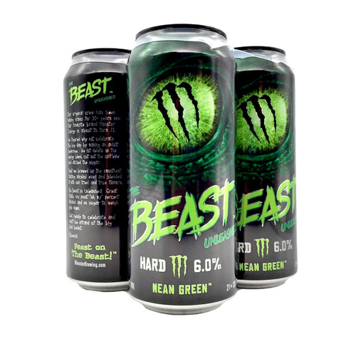 MONSTER BEAST MEAN GREEN 4pk 16oz. Cans