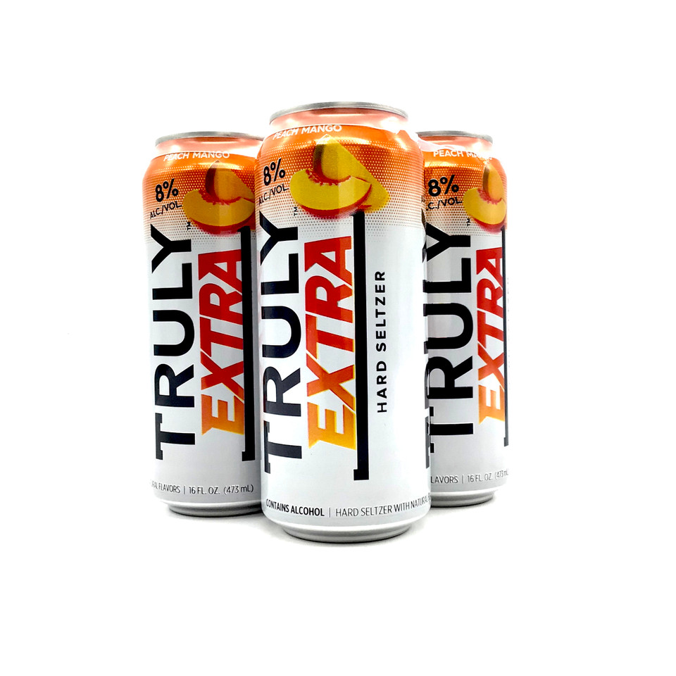 Buy truly extra hard seltzer peach mango each fridley liquor