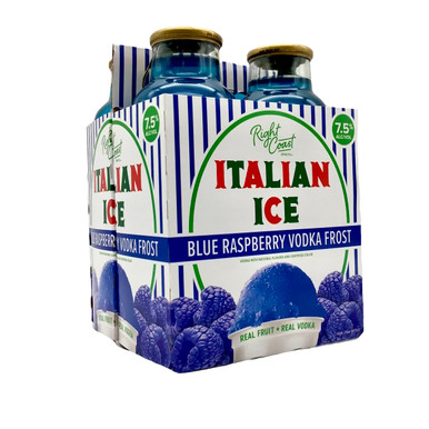BUY RIGHT COAST ITALIAN ICE BLUE RASPBERRY VODKA FROST EACH