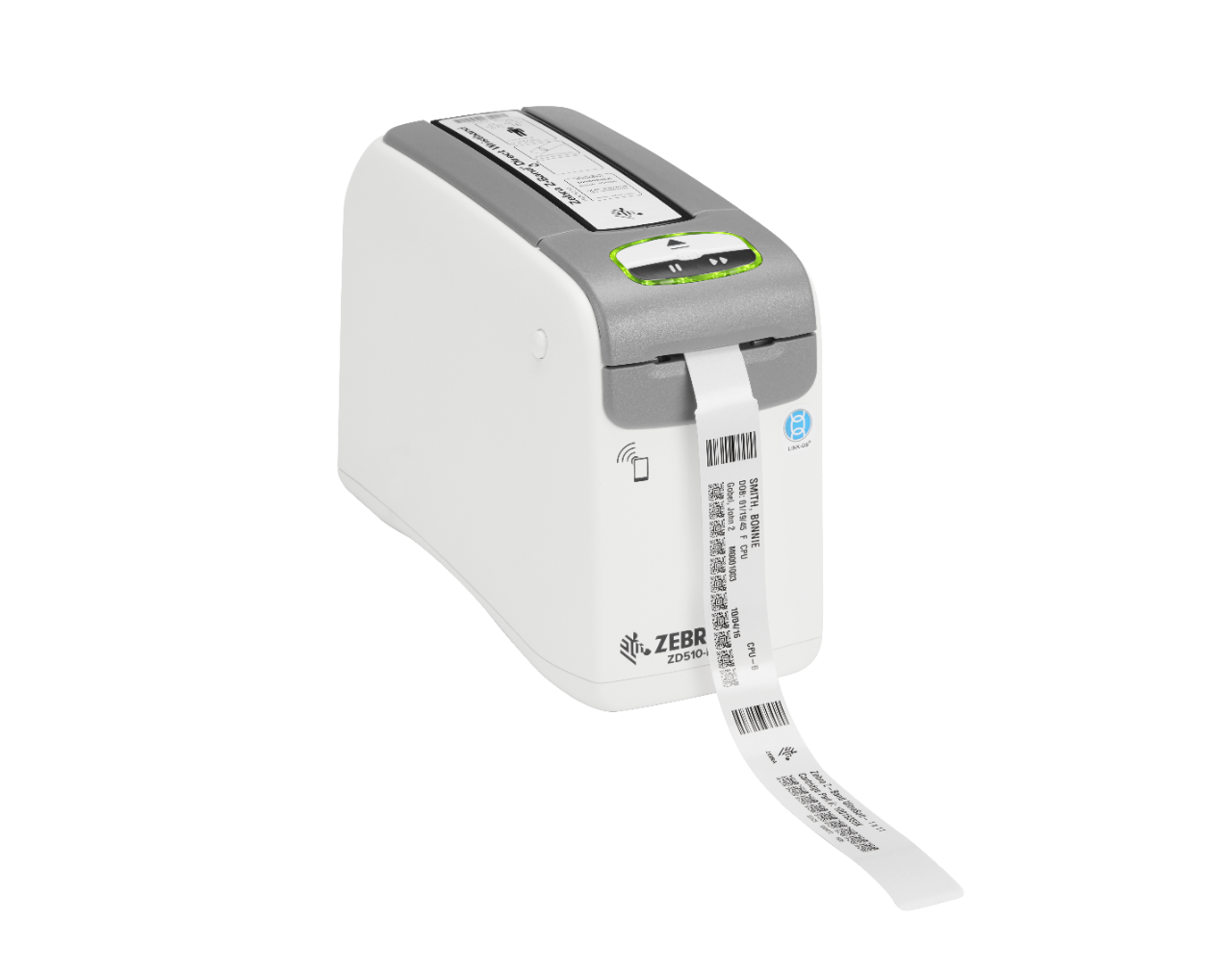 Zebra ZD510-HC Mono 300dpi Direct Thermal USB LAN BT Wristband Barcode Printer ZD51013-D01E00FZ - 2