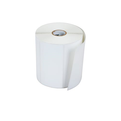 Brother RD005U1S | 4" x 3 White Die Cut Paper Direct Thermal Labels 980/Roll 8 Rolls/Case 1' Core