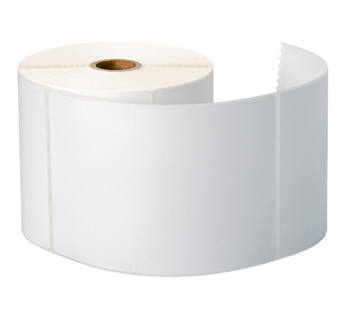 Brother BDS1A152102 | 4" x 6 White Die Cut Premium Paper Direct Thermal Labels 460/Roll 8 Rolls/Case 1' Core