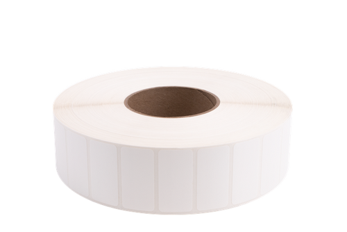 Brother BEG1B025051 | 2" x 1 White Die Cut Glossy Polyester Thermal Transfer Labels 6215/Roll 4 Rolls/Case 3" Core