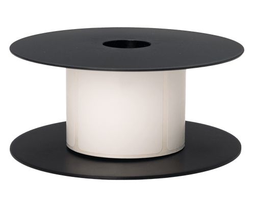 Brother BMSLT22BNK | 2" x 2 White Die Cut 3mil Vinyl Thermal Transfer Labels 250/Roll 1' Core