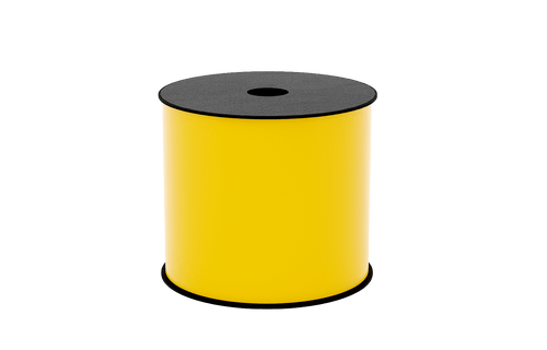 Brother BMSLT401 | 4" x 150ft Yellow Continuous 2.8mil Vinyl Thermal Transfer Label Tape 1' Core Image 1