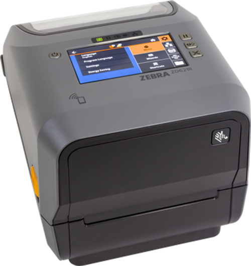 Zebra ZD621R 4\" Wide 203 dpi, 8 ips Thermal Transfer Label Printer RFID/USB/LAN/BTLE5/Cutter | ZD6A142-321FR1EZ Image 1
