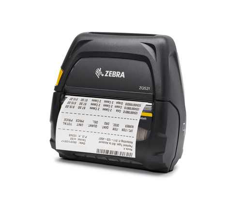 Zebra ZQ521 4" Wide 203 dpi, 5 ips Direct Thermal Label Printer BT4/Linerless/Std Battery | ZQ52-BUE1000-00 Image 1