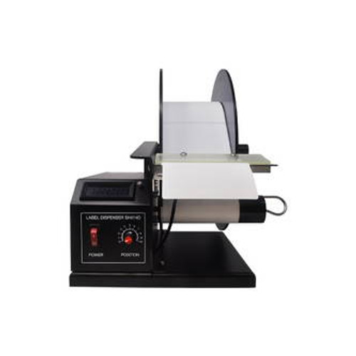 TACH-IT SH-414D Premium Automatic  Clear/Opaque Label Dispenser with label in present mode