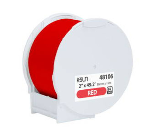 K-Sun PEARLabel 400iXL 2\" (50mm) X 49.2 Ft Red Polyethylene Olefin Tape - 48106 K-Sun PEARLabel 400iXL 2\" (50mm) X 49.2 Ft Red Polyethylene Olefin Tape - 48106