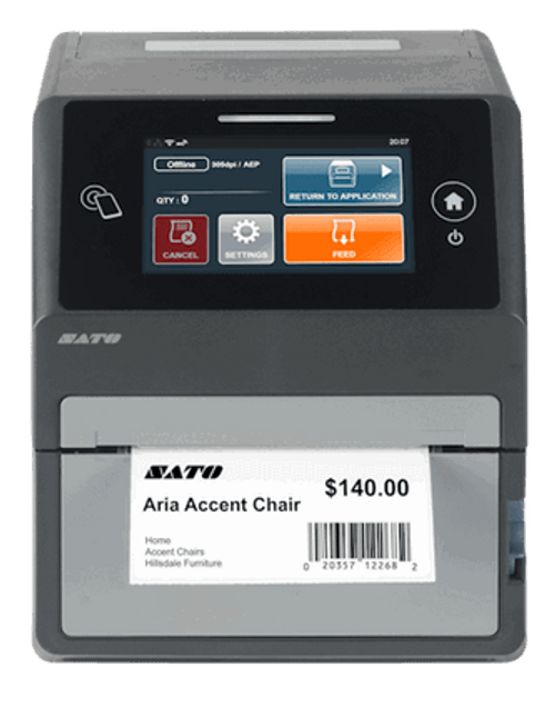 SATO CT4-LX  Desktop Thermal Barcode Printer - WWCT01041-NCR