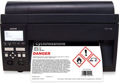 SATO SG112-ex Base Thermal Transfer 305 dpi Industrial Barcode Label Printer