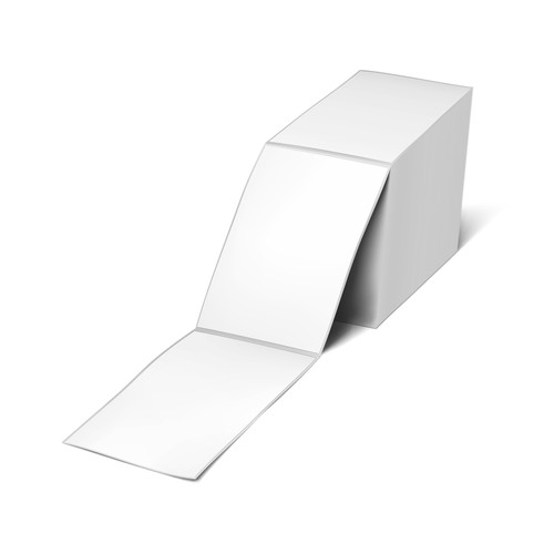 Direct Thermal 4" x 3" Matte Paper Labels 4000 Fanfolded/Ctn - 60 Carton Pallet Sale