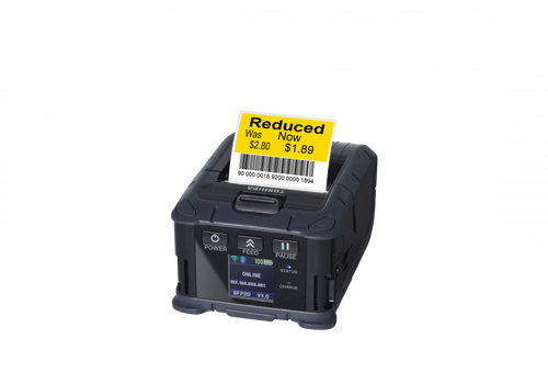 Toshiba B-EP2DL 2" Wide Portable Label & Receipt Printer with Bluetooth | B-FP2D-GH30-QM-S