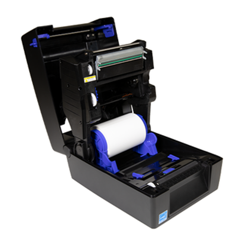 Printronix T800 UHF RFID Thermal Trasnfer Label Printer (300 dpi) Kit For Walmart & Nordstrom - front cover open view