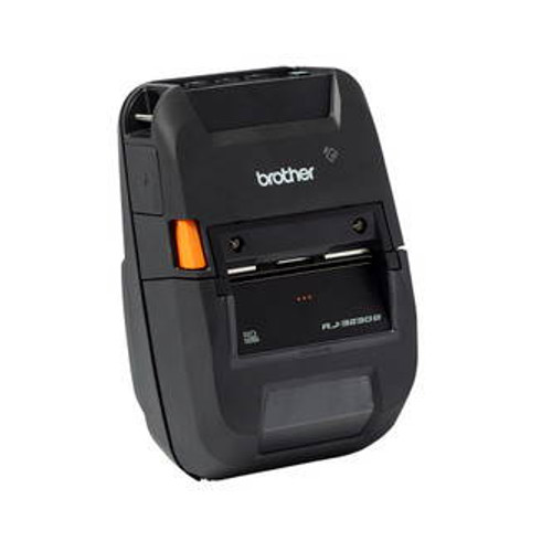 Brother RJ3230BLCR | RuggedJET 3-Inch Rugged Mobile Receipt & Label Printer with Bluetooth / Li-ion Battery / Docking Conductor Plate Installed - For 0.5\" OD Media