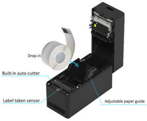 Seiko Instrument SLP720RT 2\" Linerless Label  Printer w/ USB/LAN | SLP720RT-E2F11-03