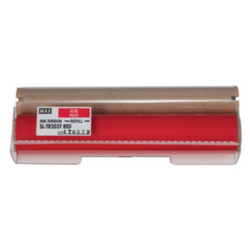 MAX Bepop CPM-200GU SL-TR203T RED RESIN RIBBON REFILL 200mmx50m