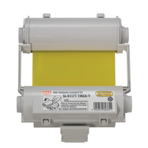 MAX Bepop CPM-100HG SL-R117T CMYK-Y RESIN RIBBON (YELLOW) 100mmx55m