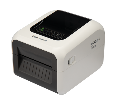 Honeywell PC42E-D White 4in Wide 203 dpi 8 ips Desktop Direct Thermal Printer w/ USB/LAN (No Power Cord) PC42EDW020200