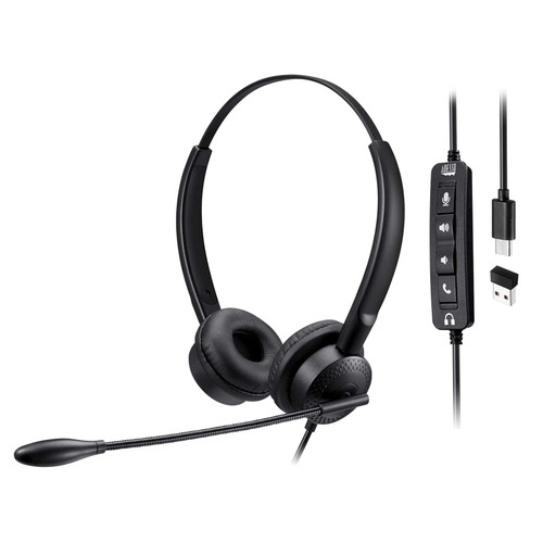 Adesso XTREAMP4T-TAA | TAA Compliant Push to Talk - 2 in 1 headset ADE-XTREAMP4T-TAA DurafastLabel.ca