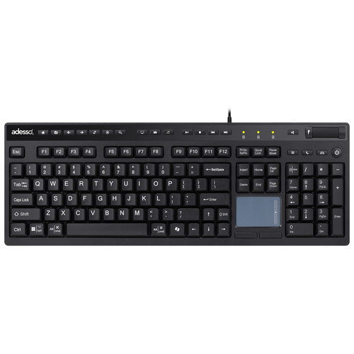 Adesso AKB-445UB | USB Desktop Keyboard with Touchpad