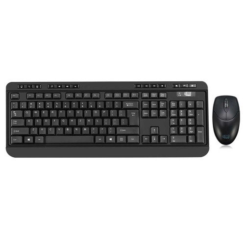 Adesso WKB-1320CB | Antimicrobial Wireless Keyboard & Mouses ADE-WKB-1320CB DurafastLabel.ca