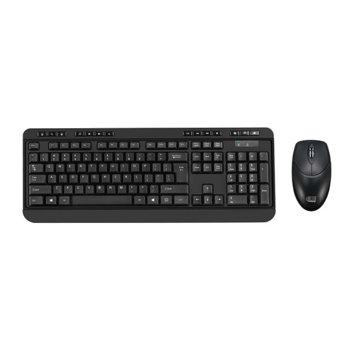 Adesso WKB-1320CB-TAA | TAA Compliant Antimicrobial Wireless Desktop Keyboard and Mouse ADE-WKB-1320CB-TAA DurafastLabel.ca