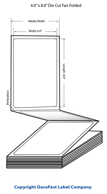 TM-C3500 4"x 8" (1A) Matte Paper Label 500/Carton Image 1