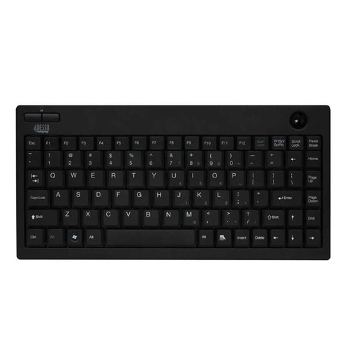 Adesso AKB-310UB | MiniUSB keyboard w/Optical trackball (bl ADE-AKB-310UB DurafastLabel.ca