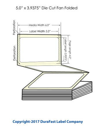 GP-C831 5\" x 3.9375\" Chemical Labels 1800/Carton Image 1