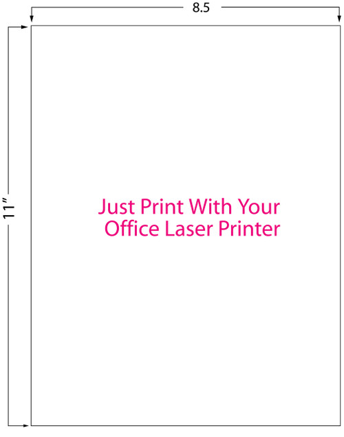 Inkjet | Laser 8.5" x 11" Matte Sheet Label 200/Pack Image 1