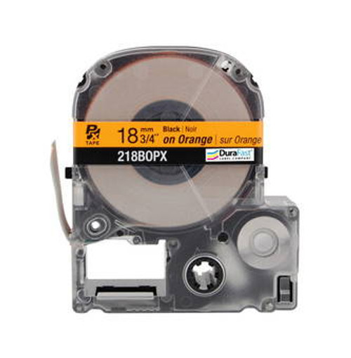 218BOPX 3/4\" Orange Glossy Polyester Label PX Tape Image 2
